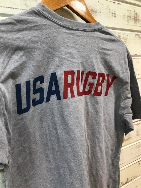 USA Rugby Gray Shield T-Shirt (RA) – Rugby Athletic