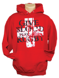 *Give Blood Play Rugby Hoodie / RED
