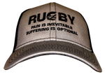 *Pain is Inevitable Hat - Grey and Black