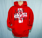 *Give Blood Play Rugby Hoodie / RED