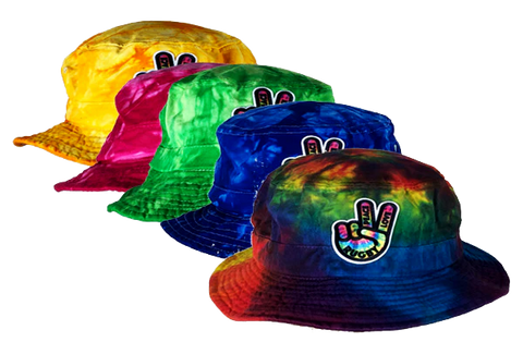 Peace Love Tie Dye Bucket Hat