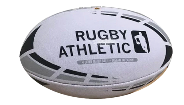 その他 Rugby ball WHITEWBLACK-GREYLINESRUGBYBALL