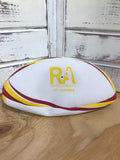 *RA Maroon + Gold Rugby Ball - Size 4