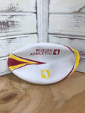 *RA Maroon + Gold Rugby Ball - Size 4
